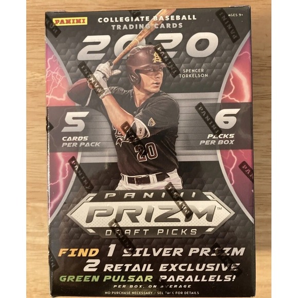 2020 Panini Prizm Draft‎ Picks Collegiate Baseball Blaster Box Factory Sealed